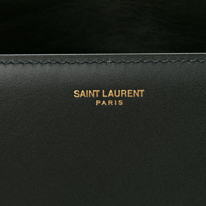 Saint Laurent Smooth Calfskin Carre Satchel Green 6 of 14