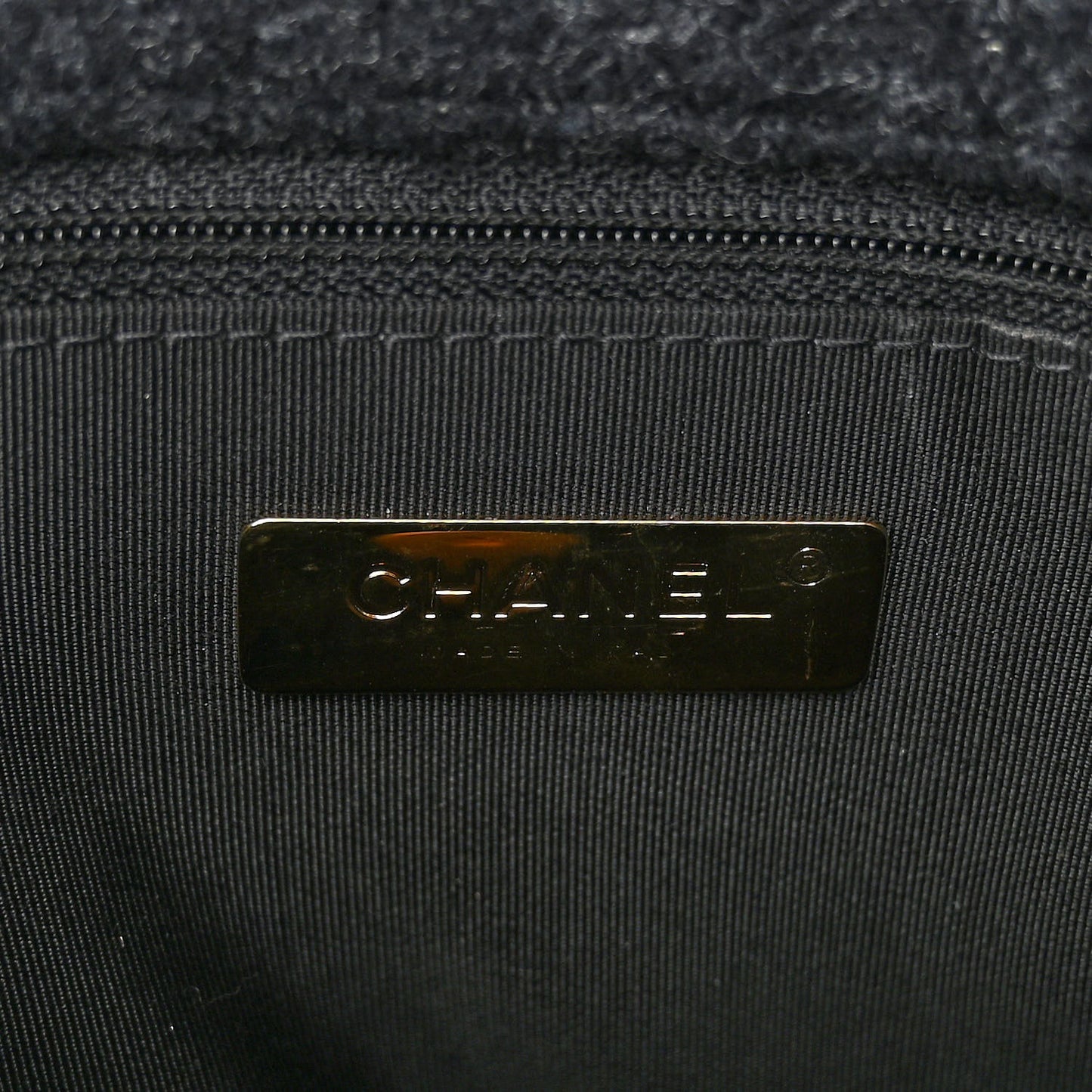 Wool Quilted Medium Chanel 19 Flap Black Grey