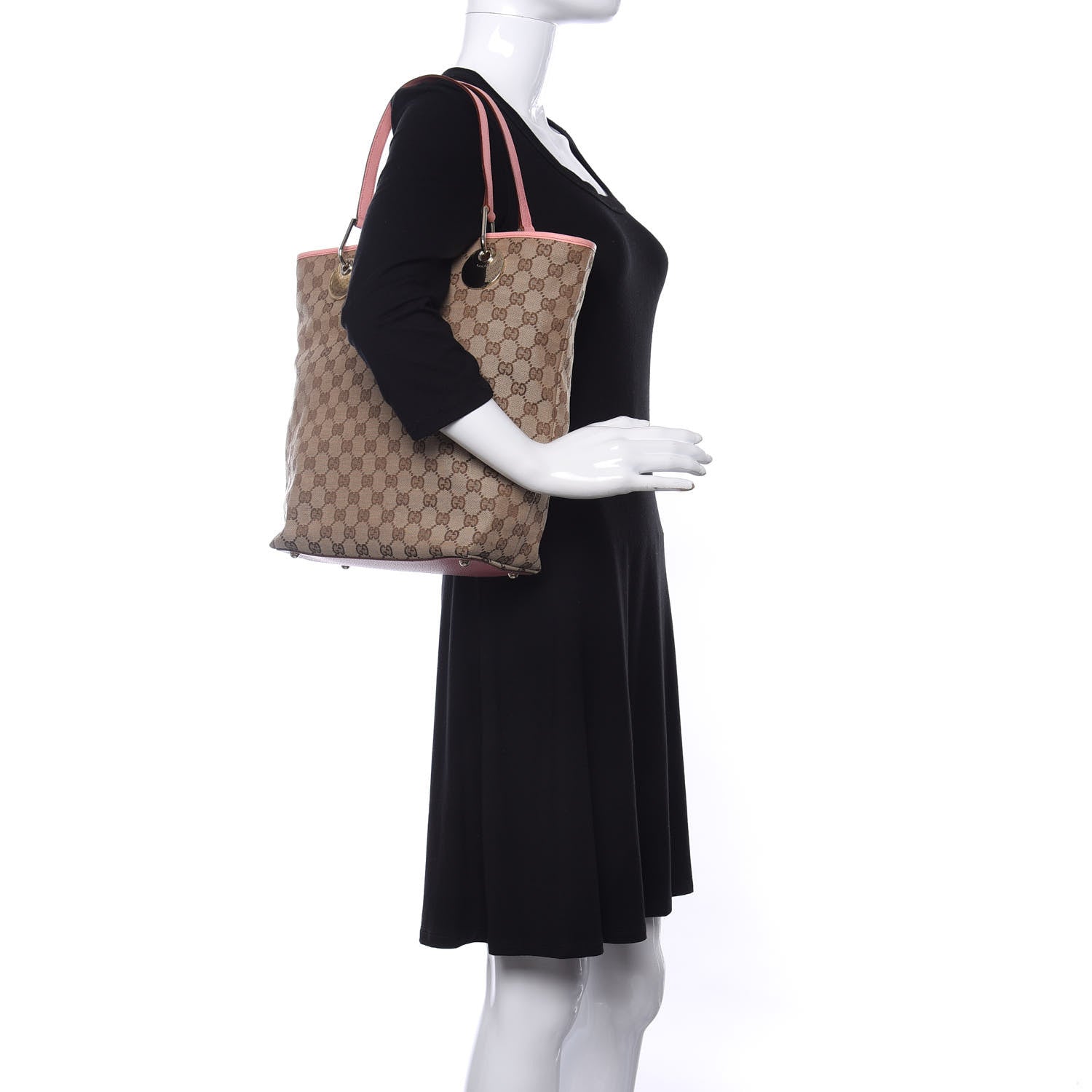 Gucci Monogram Large Eclipse Tote Pink 2 of 9