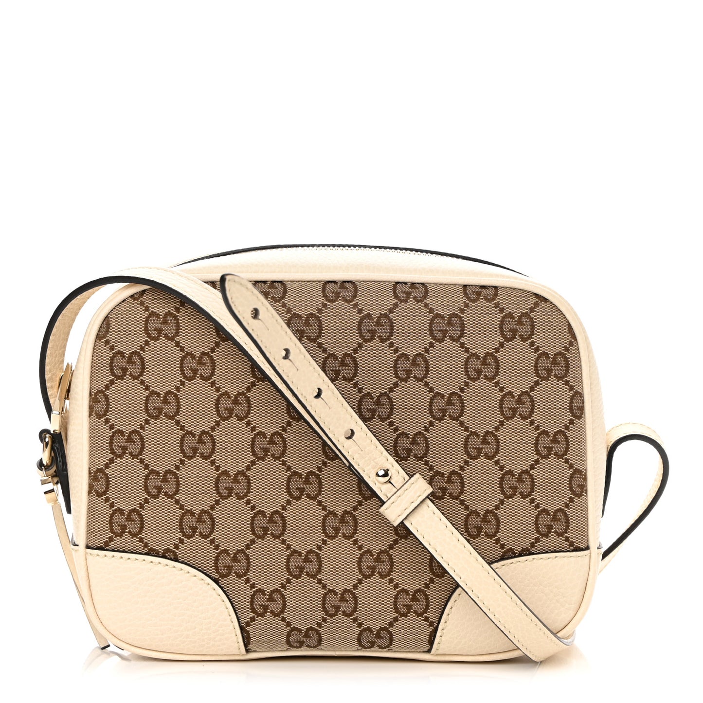 Monogram Dollar Calfskin Mini Bree Messenger Bag Beige Ebony Avoire