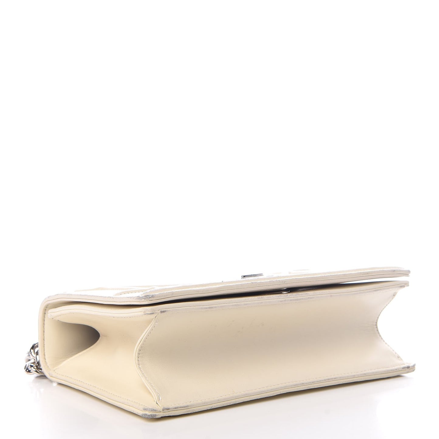 Calfskin Small Diorama Flap Bag Off White