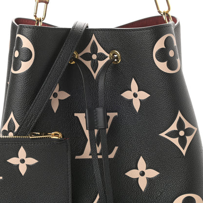 Louis Vuitton Empreinte Monogram Giant Neonoe MM Black Beige 7 of 9