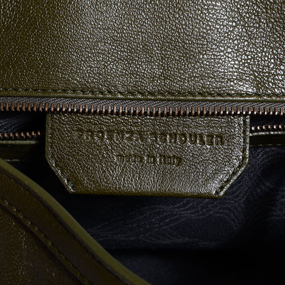 Proenza Schouler Leather PS1 Mini Messenger Bag Military 7 of 10
