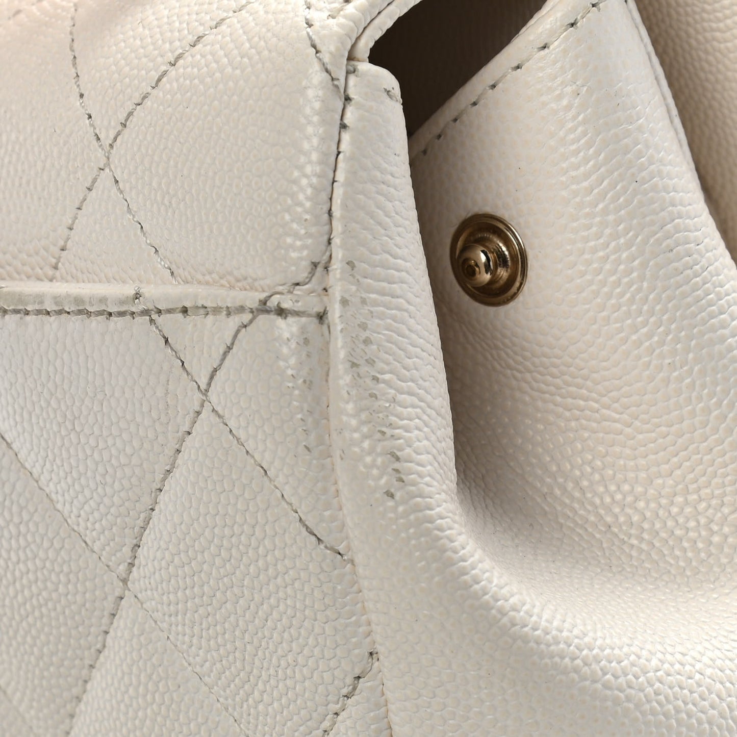Caviar Quilted Small Business Affinity Flap Beige