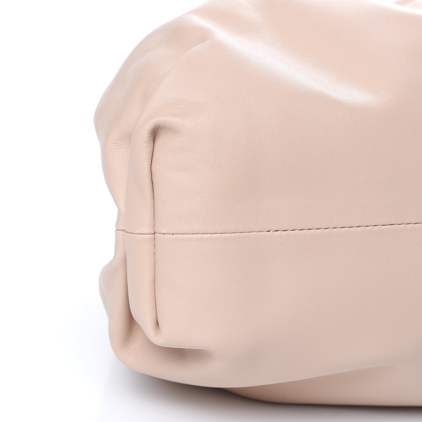 Smooth Butter Calf The Pouch Oversized Clutch Nude