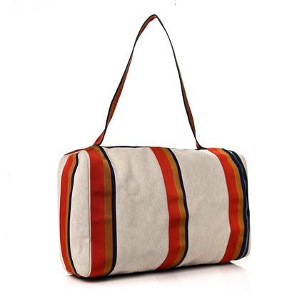 Hermes Toile Cavalier Duffle Bag 3 of 13
