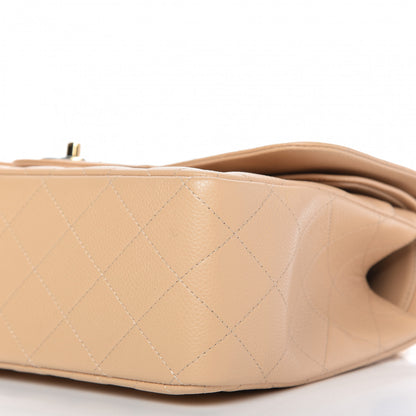 Chanel Caviar Quilted Jumbo Double Flap Light Beige 7 of 10