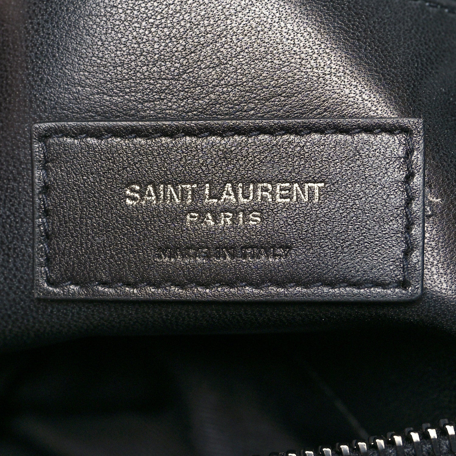 Saint Laurent Grain De Poudre Medium West Hollywood Monogram Fold-Over Black 7 of 10