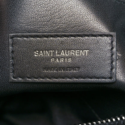 Saint Laurent Grain De Poudre Medium West Hollywood Monogram Fold-Over Black 7 of 10