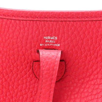 Hermes Taurillon Clemence Evelyne TPM Rose Extreme 5 of 10