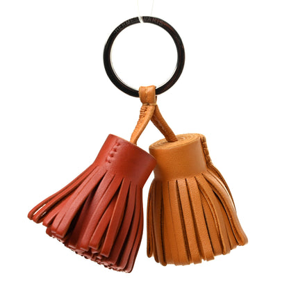 Hermes Lambskin Carmen Uno-Dos Key Holder Jaune D'Or Cronaline 2 of 4