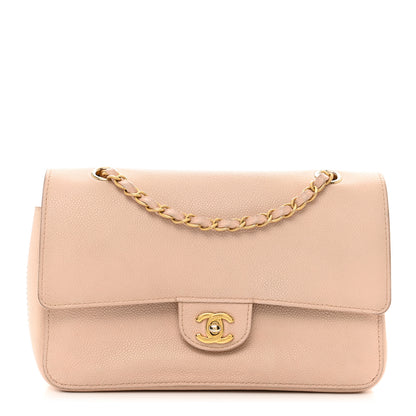 Chanel Grained Calfskin Medium Classic Pure Double Flap Nude 1 of 12