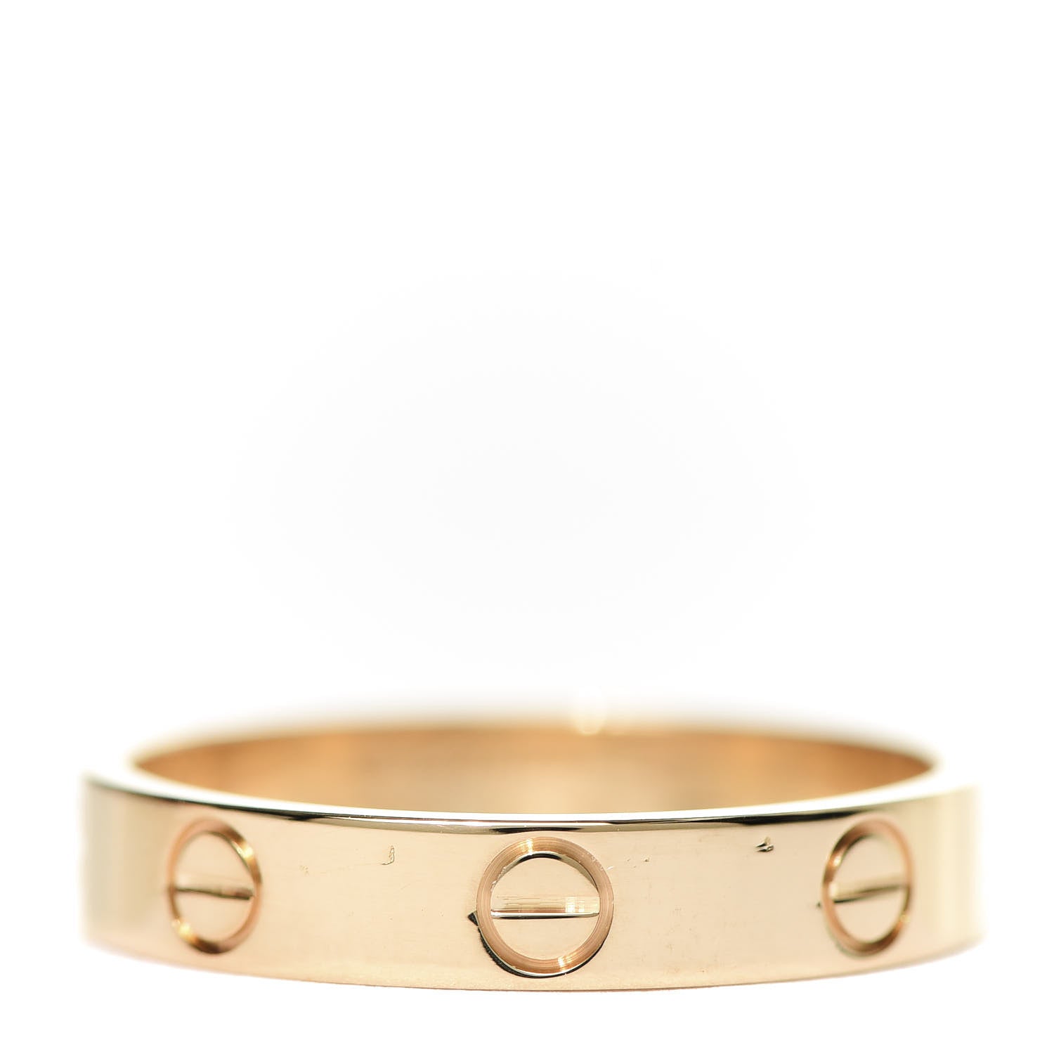 Cartier 18K Yellow Gold 3.5mm LOVE Wedding Band Ring 55 7.25 1 of 6
