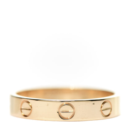 Cartier 18K Yellow Gold 3.5mm LOVE Wedding Band Ring 55 7.25 1 of 6