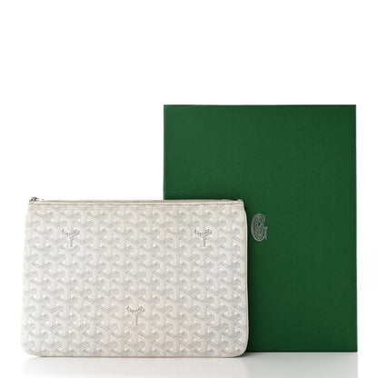 Goyard Goyardine Senat Pochette MM White 14 of 14