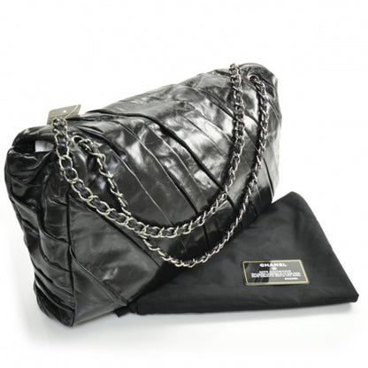 Chanel Leather Twisted Maxi Flap Black 3 of 15