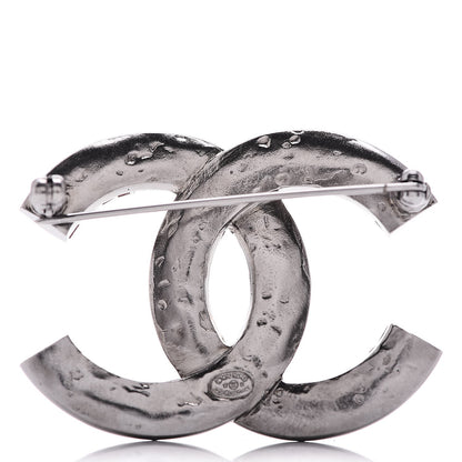 Chanel Ruthenium Crystal CC Brooch Red 4 of 6