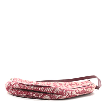 Christian Dior Monogram Mini Saddle Pochette Burgundy 4 of 9