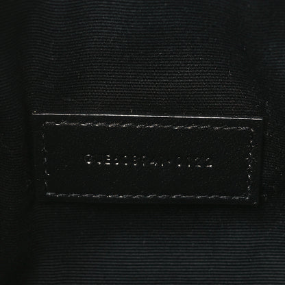 Saint Laurent Grained Lambskin Quilted Mini Becky Double Zip Bag Natural Tan 8 of 10