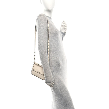 Valentino Garavani Calfskin Rockstud Crossbody Pouch Light Ivory 2 of 9