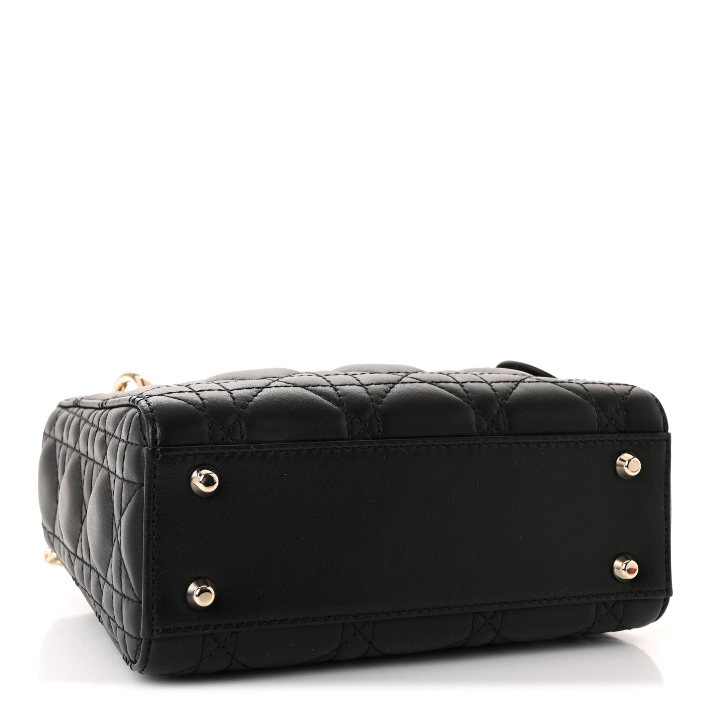 Lambskin Cannage Mini Lady Dior Black