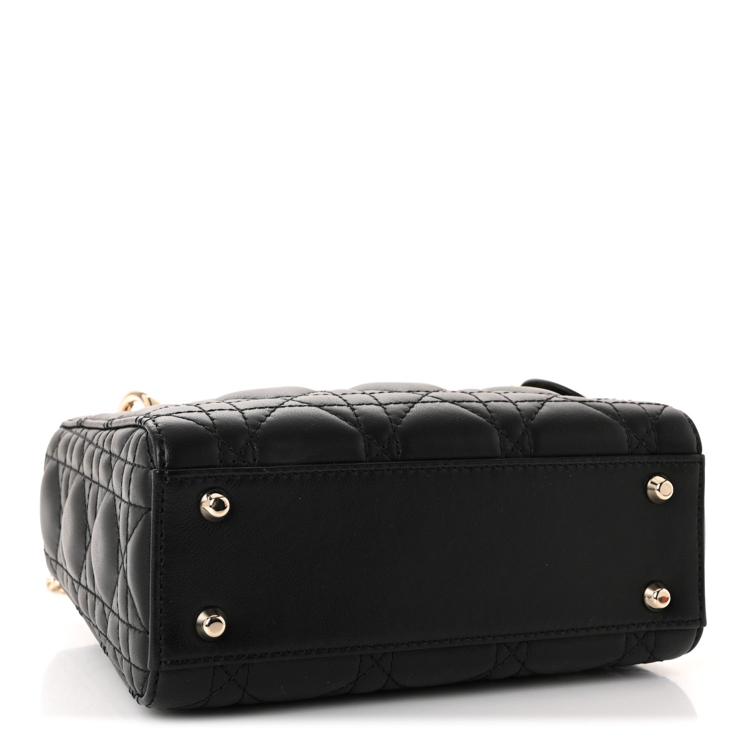 Christian Dior Lambskin Cannage Mini Lady Dior Black 4 of 10