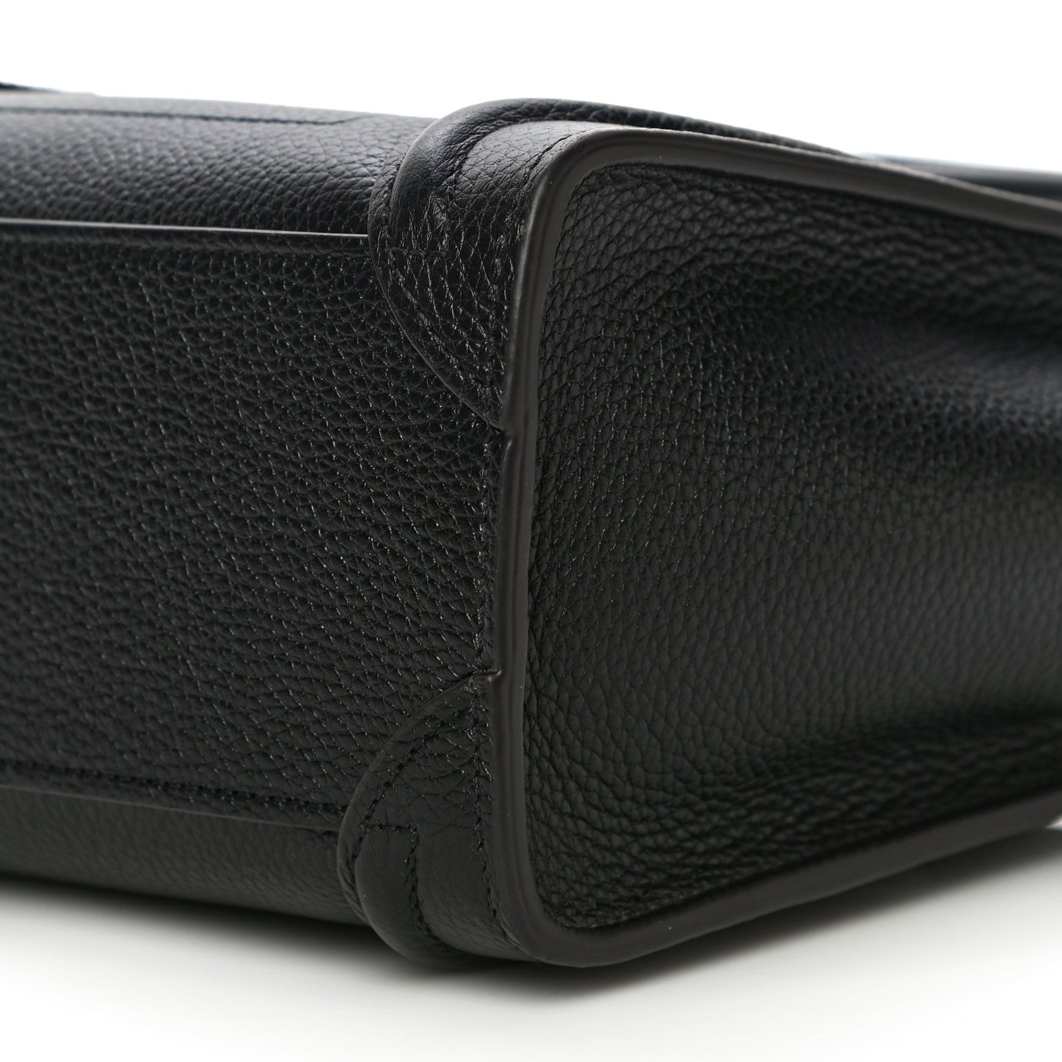 Celine Drummed Calfskin Nano Luggage Black 10 of 11