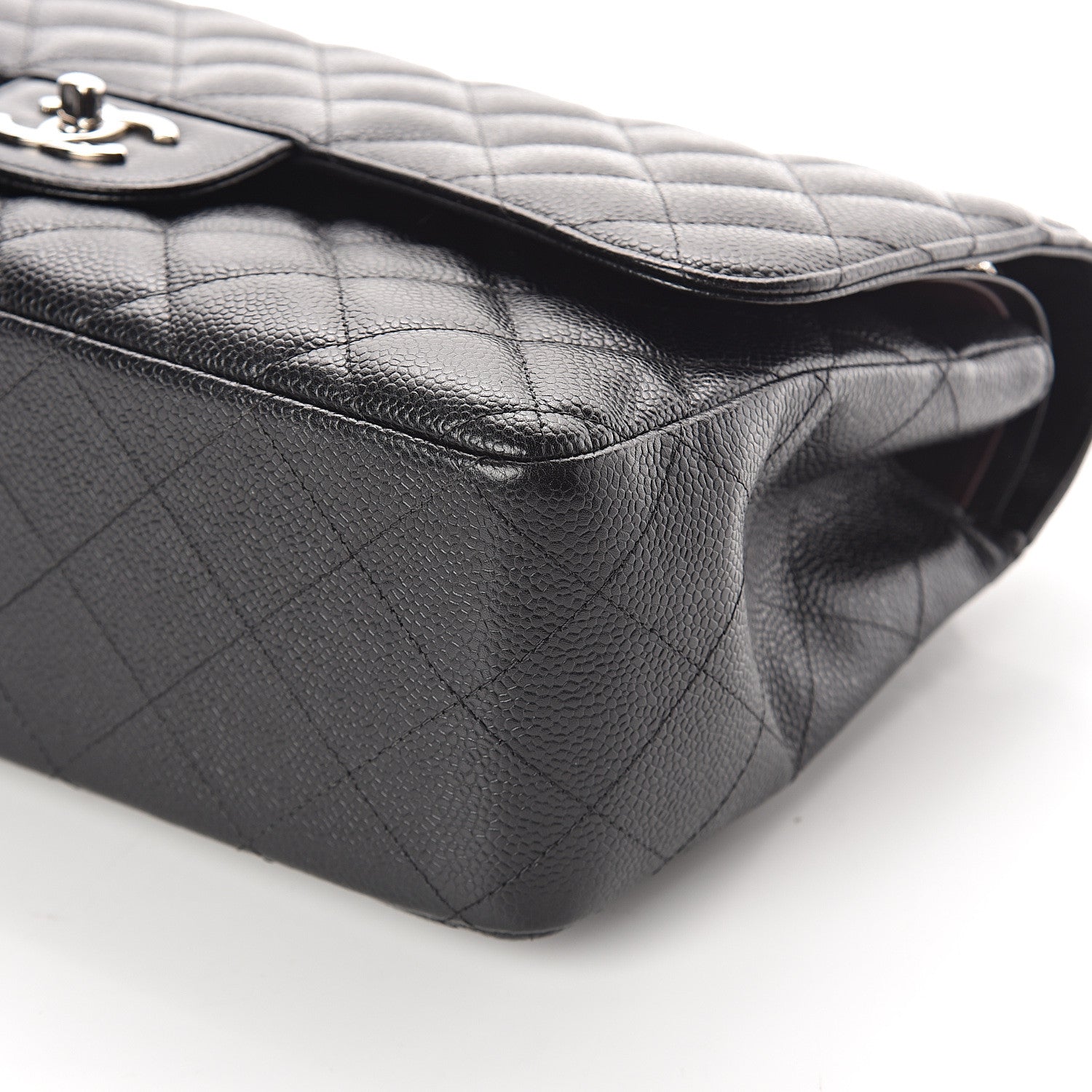 Chanel Caviar Quilted Jumbo Double Flap Black 9 of 9
