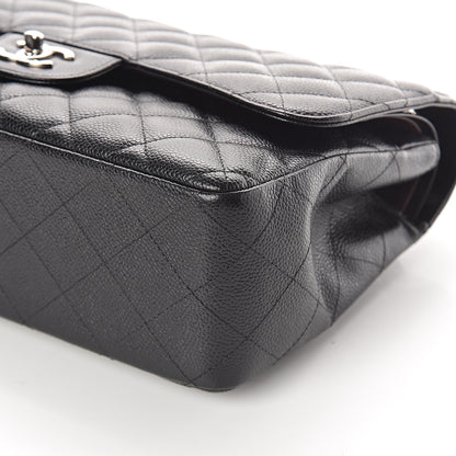 Chanel Caviar Quilted Jumbo Double Flap Black 9 of 9