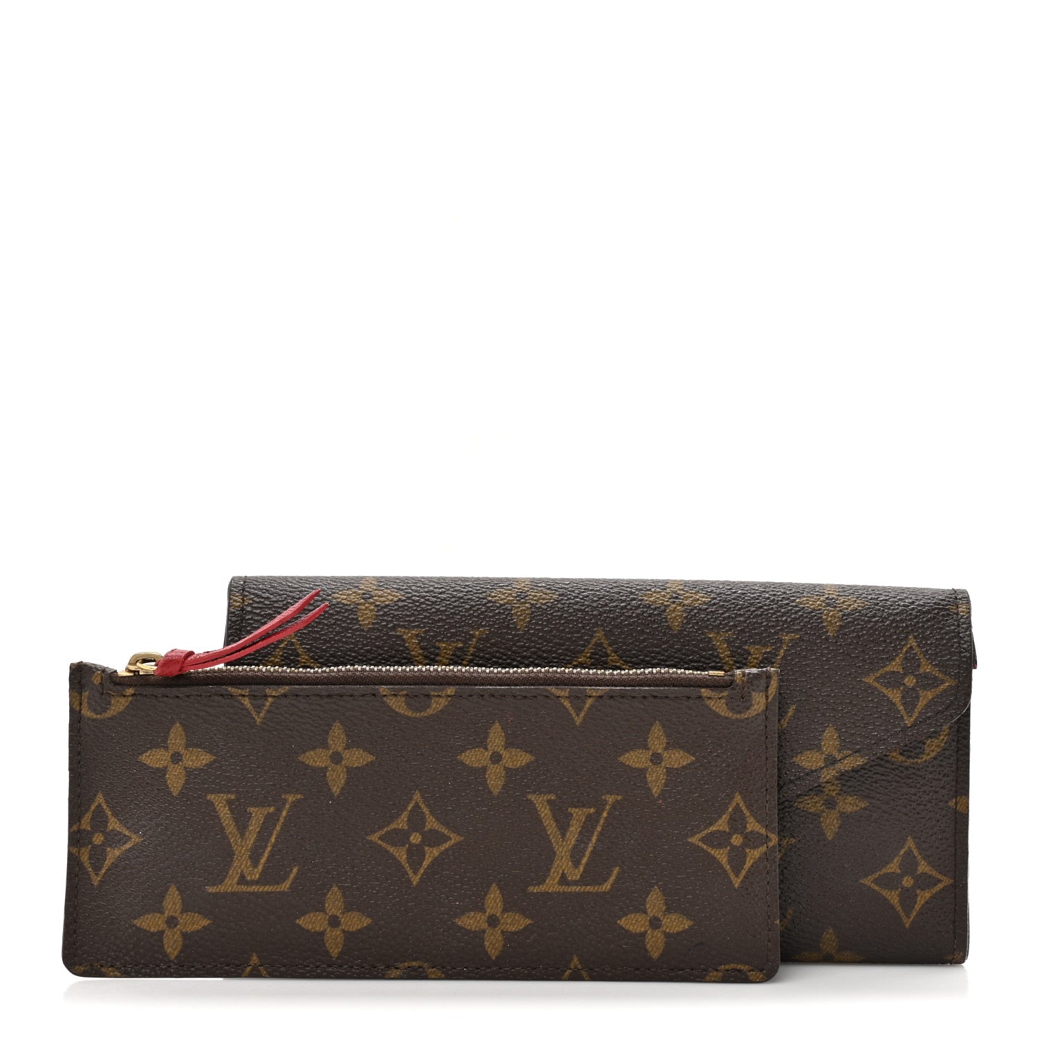 Louis Vuitton Monogram Josephine Wallet Red 3 of 9