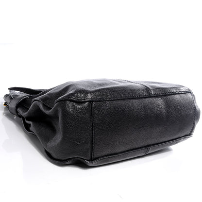 Burberry Grainy Calfskin Lambeth Hobo Black 4 of 11