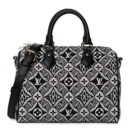Louis Vuitton Jacquard Since 1854 Speedy Bandouliere 25 Grey 1 of 12