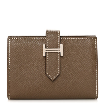 Hermes Epsom Mini Bearn Wallet Etoupe 1 of 8