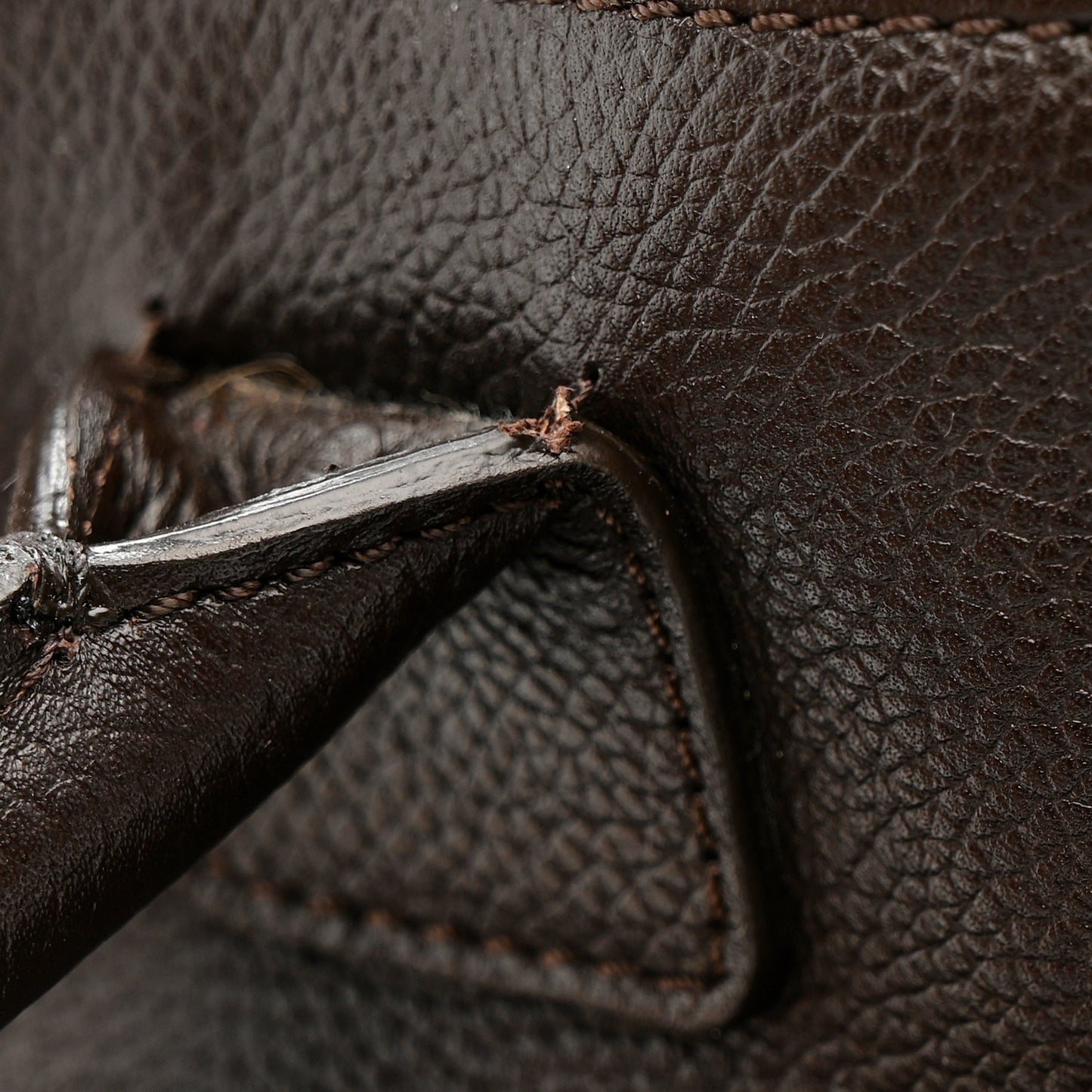 Calfskin Mademoiselle Lock Cerf Shopper Tote Brown