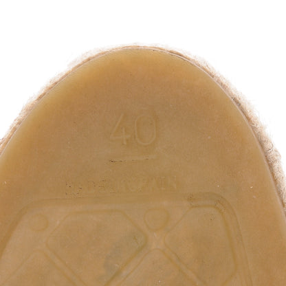 Chanel Lambskin CC Espadrilles 40 Beige Black 7 of 10