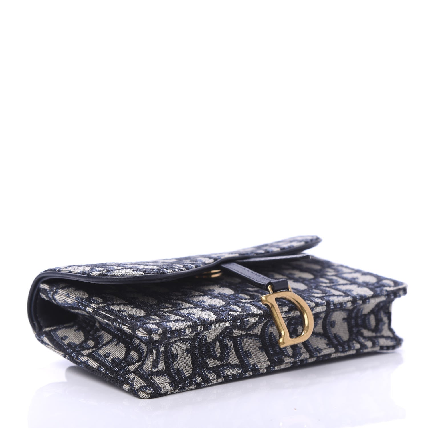 Christian Dior Oblique Saddle Belt Bag Blue 4 of 10