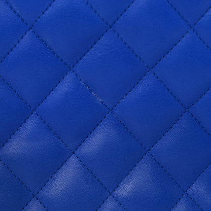 Chanel Lambskin Quilted Jumbo Single Flap Blue 12 of 16