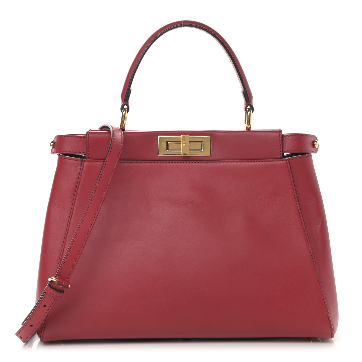Vitello Morgan Fabric Jacquard Pequin Medium Peekaboo Iconic Satchel Mattone Tobacco Black