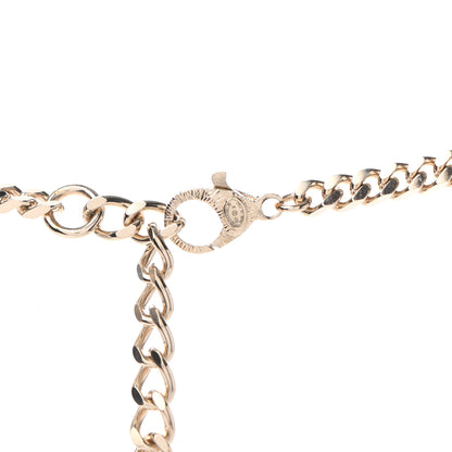 Chanel Crystal Pearl CC Necklace Gold 4 of 4