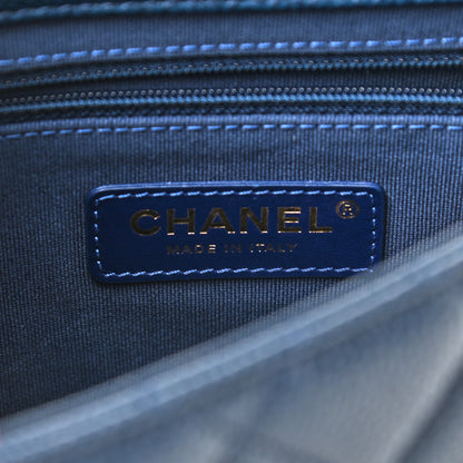 Chanel Caviar Quilted Chain Soul Flap Navy Blue 5 of 8