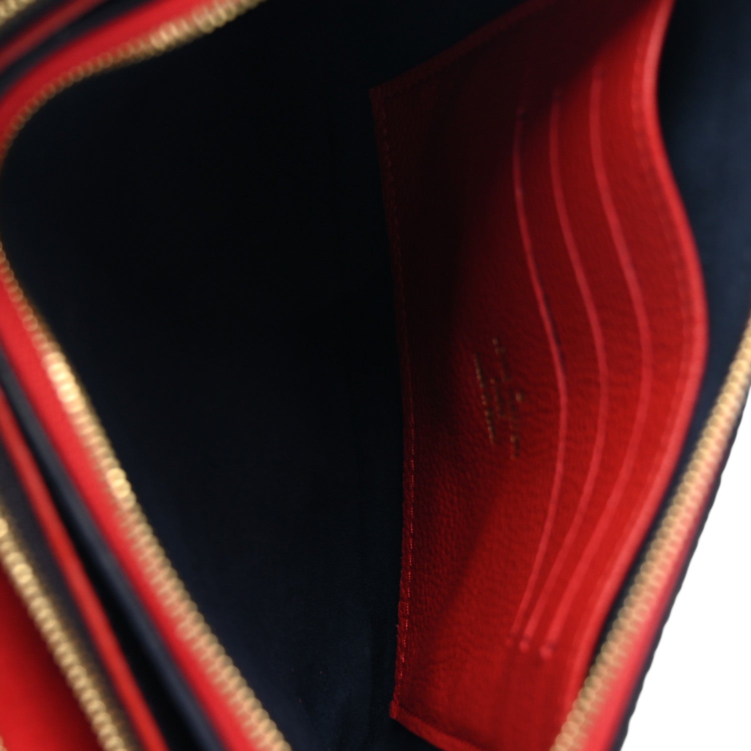 Louis Vuitton Empreinte Double Zip Pochette Marine Rouge 7 of 11
