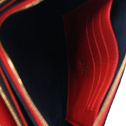 Louis Vuitton Empreinte Double Zip Pochette Marine Rouge 7 of 11