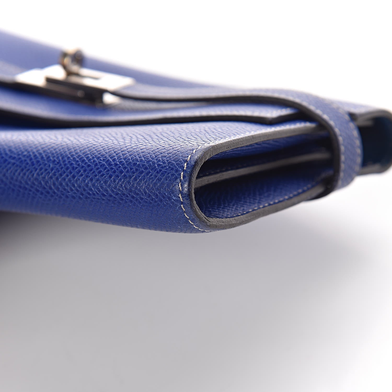 Hermes Epsom Kelly Longue Wallet Bleu Electrique Cobalt 10 of 13