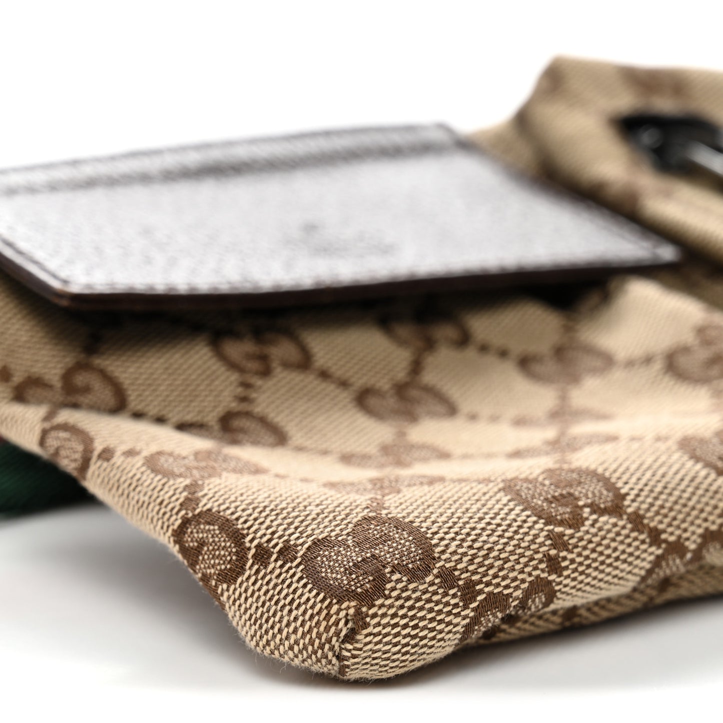 Monogram Web Belt Bag Dark Brown
