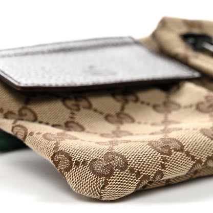 Gucci Monogram Web Belt Bag Dark Brown 10 of 11