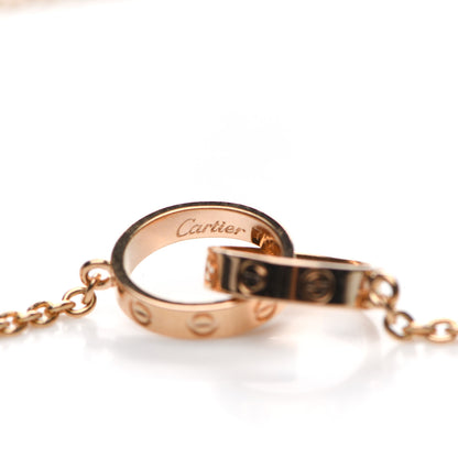 Cartier 18K Pink Gold Interlocking LOVE Necklace 5 of 5
