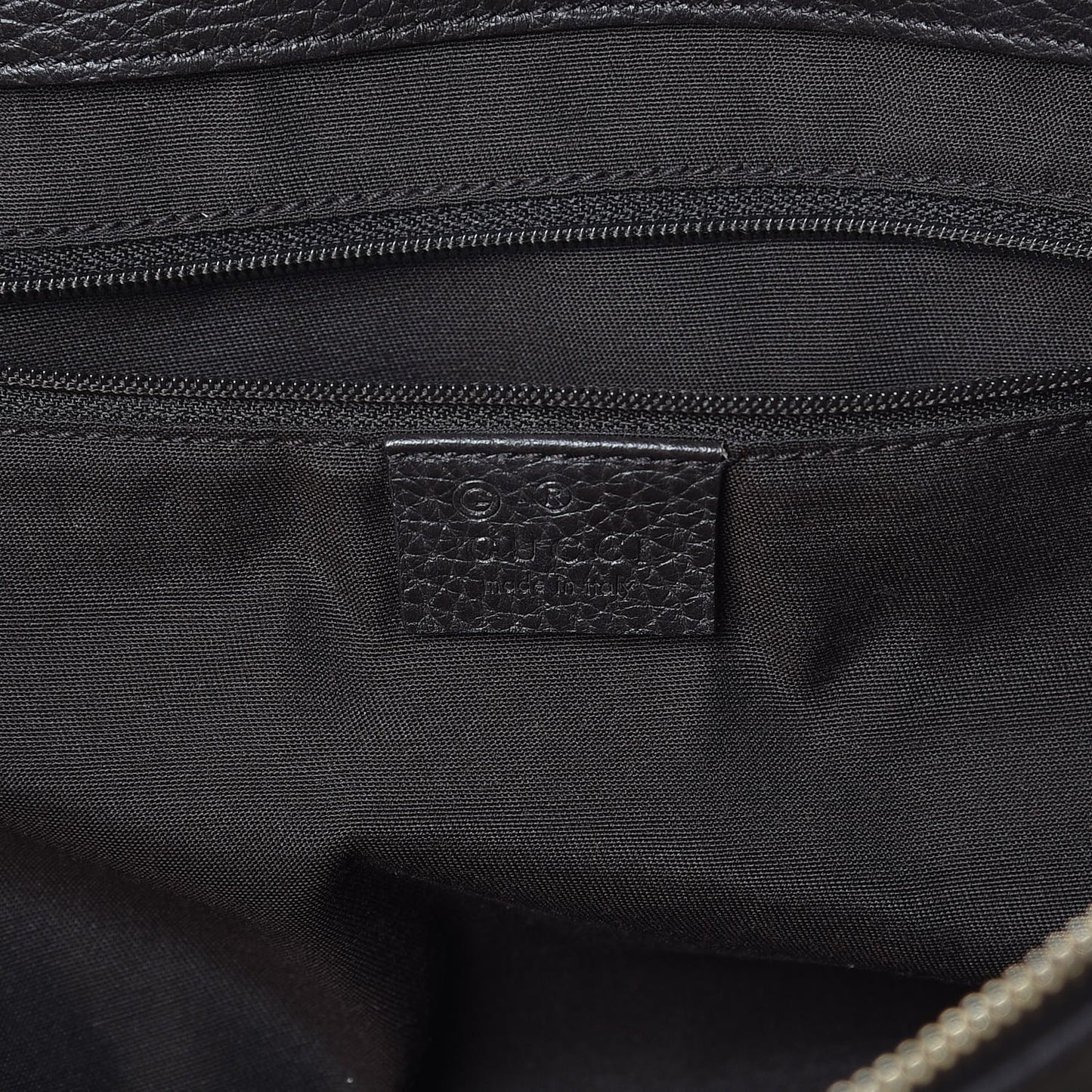Crystal Monogram Large D Gold Hobo Dark Brown