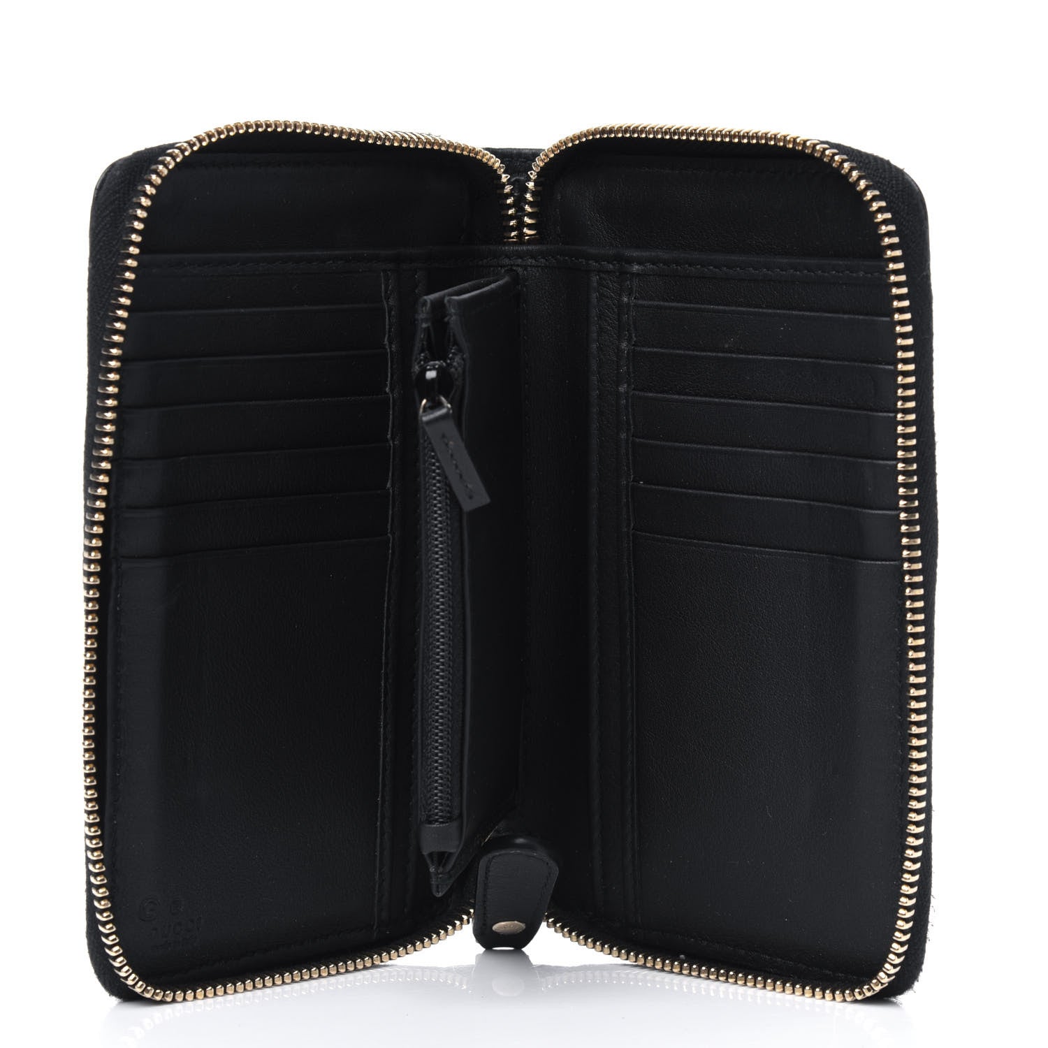 Gucci Soft Microguccissima Zip Around Organizer Wallet Black 4 of 5