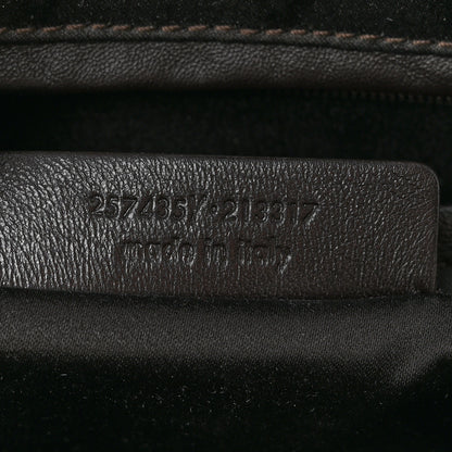 Saint Laurent Nubuck Croc Embossed Oversized Muse Beige 7 of 14