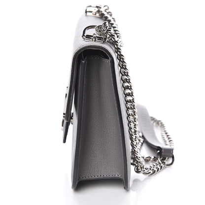 Alexander McQueen Calfskin Medium Insignia Flap Grey 10 of 10